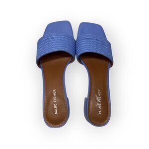 Marc Fisher Blue and Brown Sandals